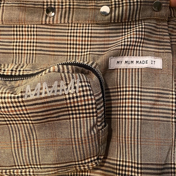 NWT my mum made it plaid pencil pleat skirt, XS-S - Picture 6 of 6